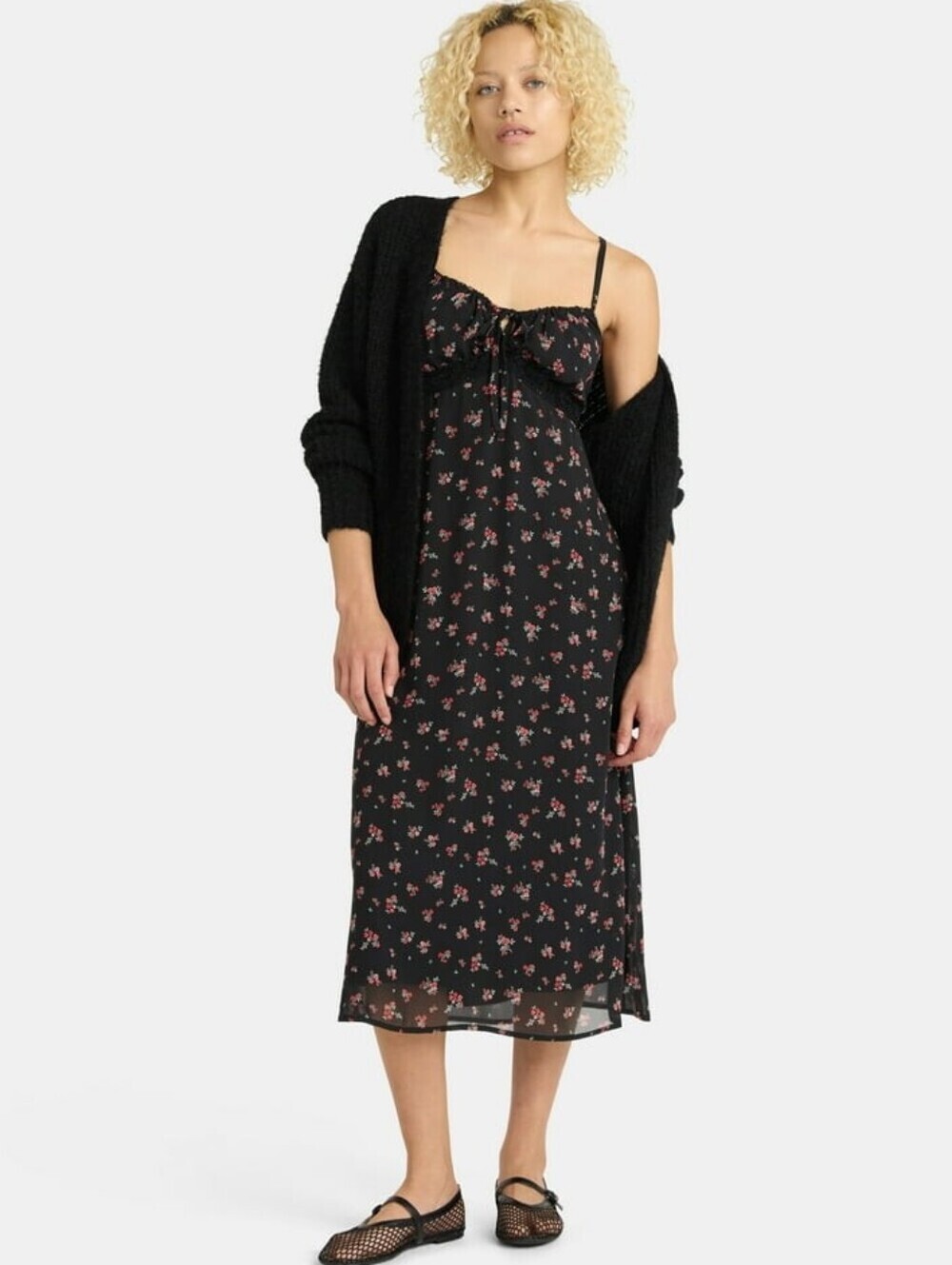 No Boundaries Floral Chiffon Dress Size XS NWT
